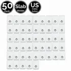 50 Pack 30mm Slab Coin Snap Holder 4 US Half Dollar w/Flexible Variation Options