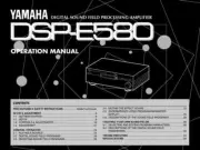 Yamaha DSP-E580 Amplifier Owners Manual