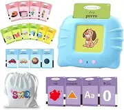 161 Cards Spanish Flash Cards for Kids,Bilingual Flash Cards for Toddler/Beginning - ABC,Numbers,Colors,Shapes Español/English Talking Flash Cards for Preschool,Kindergarten,Ages 1-8