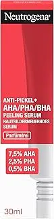 [Neutrogena] Anti-Pimple + Daily Serum (30 ml), Skin Clarifying Face Serum with Cleansing Salicylic Acid + 10% AHA/PHA Blend, Face Care Serum Against Annoying & Stubborn Pimples