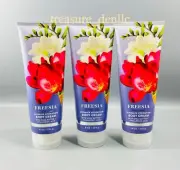 Bath & Body Works Freesia Ultimate Hydration Body Cream Set of 3 New