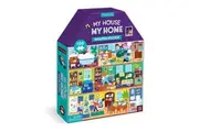 100pc Mudpuppy House Shaped Jigsaw Puzzle 43x56cm My House Play Game 5-8y