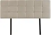 Linen Fabric Queen Bed Deluxe Headboard BedHead - Beige