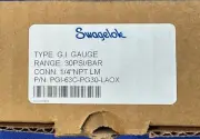 SWAGELOK PGI-63C-PG30-LAOX, Pressure Gauge 1/4” NPT