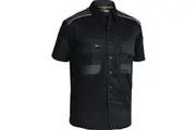 Bisley Mens FLX & MOVE Mechanical Stretch Shirt BS1133 - Black