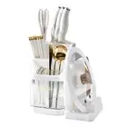 Cutter Holder Drainage Tray Organization Chopsticks Chopping Board Pot Cover