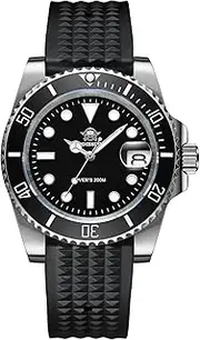[ADDIESDIVE] Quartz Dive Watches for Men Diver 200M Steel Strap Analog Luminous Multicolors Dial Black Green Blue