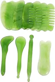 SHERCHPRY 1Set Massage Tool Facial Beauty Body Scraping Plates for Neck Arms and More Includes Storage Bag for and Muscle Reduction