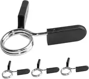 Gogogmee Barbell Spring Clip Collars 4pcs Dumbbell Clamp for Men Weightlifting Accessory Barbell Accessories Dumbbell Spring Clip Gym Equipment
