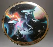 1999 "Bold New Millenium" 12 Inch Star Trek Plate- Franklin Mint- Michael D Ward