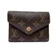 【Louis Vuitton】LV Victorine 系列 Monogram帆布信封式短夾- 棕色/粉色 M62360