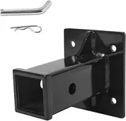 2-Inch Hitch Wall Mount,Trailer Hitch Receiver Plate Tube,Bike and Cargo Rack Hanging Garage Organizer, Universal Towever Hitch Extender, Max Load 15000LBS