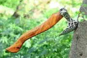 Hand Forged Real Ragnar Norse Viking Axe Hatchet, Splitting Axe With Sheath