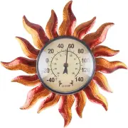 13.7" Indoor Outdoor Thermometer, Large Number Wall Mounted Sun Thermometer Fall