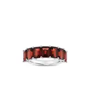 Diana M. Fine Jewelry 14K Garnet Half-Eternity Ring