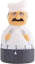 Mechanical Kitchen Timer | 60 Minutes Chef Design Kitchen Timer - Waterproof Manual Countdown Wind up Timer for Eggs, Pasta, Cooking