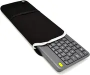 AMMKRO Neoprene Keyboard Carrying Travel Case with Mesh Mouse Pouch for Logitech K400 Plus Wireless Touch TV Keyboard, Case Only