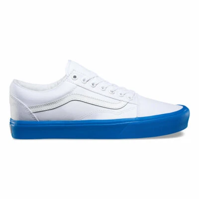 VANS OLD SKOOL LITE TRUE WHITE / BLUE (Pop Sole) old school VN-0Z5WN5V