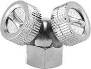 XIASABA G1/4 Copper Chromeplated Watering Nozzle Fan Shaped Spray Head Electric Sprayer Accessories 2 Heads Nozzle Quality Chromeplated Copper Material Beautiful Appearance Not E (Two nozzles)