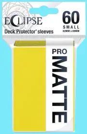 60 ULTRA PRO ECLIPSE SMALL LEMON YELLOW MATTE DECK PROTECTOR Card Sleeves tcb