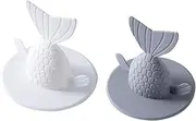 2pcs Cute tub Plug Bathtub Plug Kitchen Drains Stopper Bathtub Drain Stoppers Sink Drain Stopper Bath tub Drain Plug Plastic Bathtub Kitchen Accessories Anti-Clogging