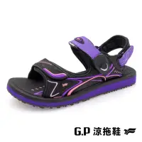 在飛比找momo購物網優惠-【G.P】女款高彈力舒適磁扣兩用涼拖鞋G3832W-紫色(S