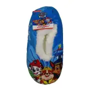 Nickelodeon PAW Patrol Team Paw Toddler 3T-4T Sherpa Slipper Socks Grippers NEW