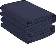 Knit Jersey 100% Cotton 2 Twin XL Fitted Bed Sheets (2-Pack) Soft and Comfy - Twin Extra Long, 15" Deep Pocket, 39" x 80" Great for Dorm Room, Hospital and Split King Dual Adjustable Beds (Navy)