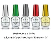 SNS SenShine -E.A Bond,Gel Base,Sealer Dry,Gel Top,Vitamin Oil- (0.5 oz- 5pcs)