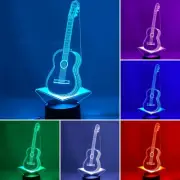 Guitar 3D LED Illusion Table Night Lamp (XL SIZE) w/Remote & Free Shipping
