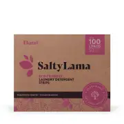 SaltyLama, Eco Laundry Detergent Sheet Frangrance Free 50 strips up to 100 Loads