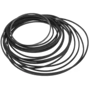 50 Pcs Cassette Tape Belts Square Deck Repeater for Players Record Replacement