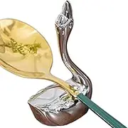 Spoon Rest for Kitchen Counter | Decorative Chopsticks Rest | Utensil Stand Swan Design for Spatula Meal Prep Cooking Area Sink RV Dorm Room Cooking Lessons Picnic