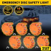12X LED Magnetic Light Car Round Beacon Hazard Strobe Warning SOS Lamp (for: Porsche)