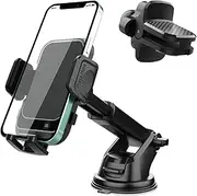 Ruinous 3-in-1 Car Phone Mount, Universal Mobile Phone Holder for Car with Strong Sticky Gel Pad, Phone Car Holder Mount for Dashboard Windshield Air Vent