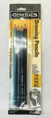 General 697-BP Smooth Step by Step Manga Graphite Drawing Pencil Set 4 Pack