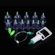 12Pcs Cups Medical Vacuum Cans Cupping Cellulite Suction Therapy Massage Therapy