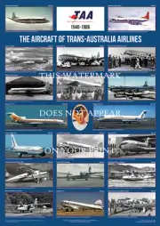 TAA Aircraft 1946-86 A1 Art Print – Multi-image Collage – 84 x 59 cm Poster