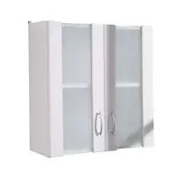 在飛比找松果購物優惠-概念家居｜60CM霧玻塑鋼浴櫃歐式吊櫃 壁櫃 櫥櫃 廚房 飾