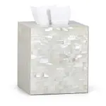 Labrazel White Agate Tissue Box