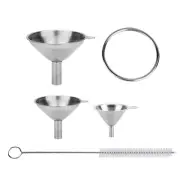 Bottles Stainless Steel Kitchen Funnel Set Small Canned Tomato Paste