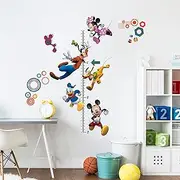 RoomMates RMK5184GC Mickey & Friends Border Peel and Stick Wall Decals, red, Blue, Orange
