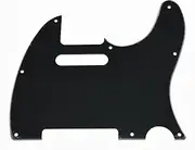 KAISH Black 3 Ply Tele Guitar Pickguard Scratch Plate for Fender Telecaster