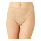 B.tempt'd by Wacoal Lace Kiss Hi Leg Brief Panty Women's 8-XL Nude Scalloped