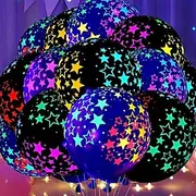 10pcs Glow in the Dark Balloon 12inch 30cm Carnival Party Decoration Transparent Fluorescent Wave Dot Candy Color Dot Wedding Party Decoration