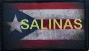 Puerto Rico Flag Patch Salinas W/ Hook & Loop Fastener Camouflage Tactical