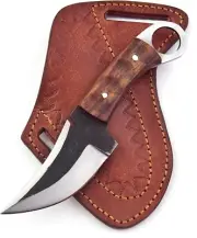 Fixed Blade Hunting Forged Tracker Knife - 8 Inches Carbon Steel Razor Sharp AU