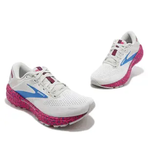 Brooks 慢跑鞋 Adrenaline GTS 22 白 藍 桃紅 宇宙獵豹 女鞋 ACS 1203531B160