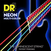 DR NMCB-40 Neon Multi-Color Bass Guitar String gauges 40-100