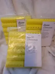 3 packs Diane #D2718 Magentic 15/16" Hair Rollers 12pk YELLOW